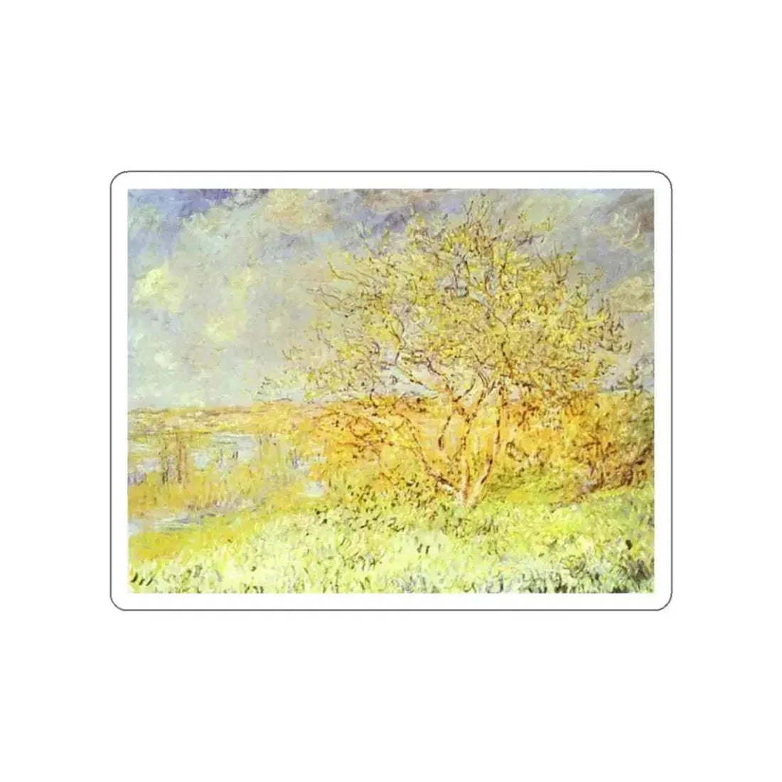 MONET, Claude - Vatheuil in the Summer (Artwork) STICKER Vinyl Die-Cut Decal White Die-Cut 2 Inch - The Sticker Space
