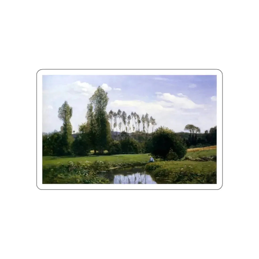 MONET, Claude - View at Rouelles le Havre (Artwork) STICKER Vinyl Die-Cut Decal - The Sticker Space