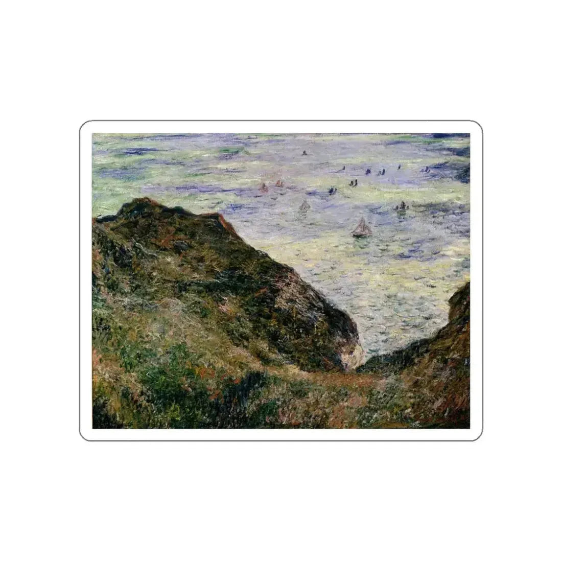 MONET, Claude - View Over the Sea (Artwork) STICKER Vinyl Die-Cut Decal White Die-Cut 3 Inch - The Sticker Space