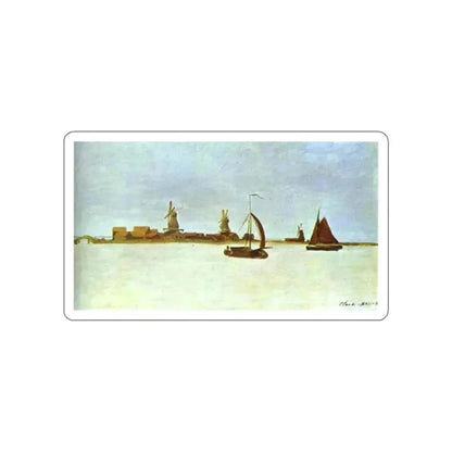 MONET, Claude - Voorzan near Zaandam (Artwork) STICKER Vinyl Die-Cut Decal White Die-Cut 2 Inch - The Sticker Space