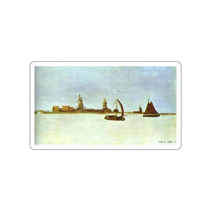 MONET, Claude - Voorzan near Zaandam (Artwork) STICKER Vinyl Die-Cut Decal White Die-Cut 5 Inch - The Sticker Space