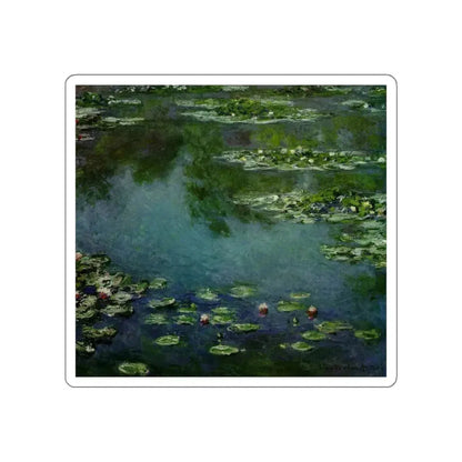 MONET, Claude - Water Lilies (1906) (Artwork) STICKER Vinyl Die-Cut Decal White Die-Cut 6 Inch - The Sticker Space