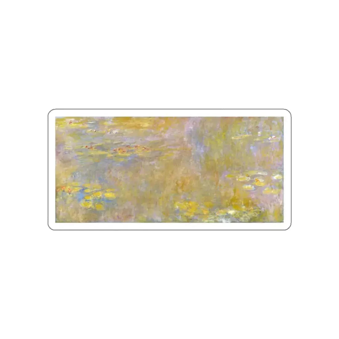 MONET, Claude - Water-Lilies 2 (Artwork) STICKER Vinyl Die-Cut Decal White Die-Cut 2 Inch - The Sticker Space