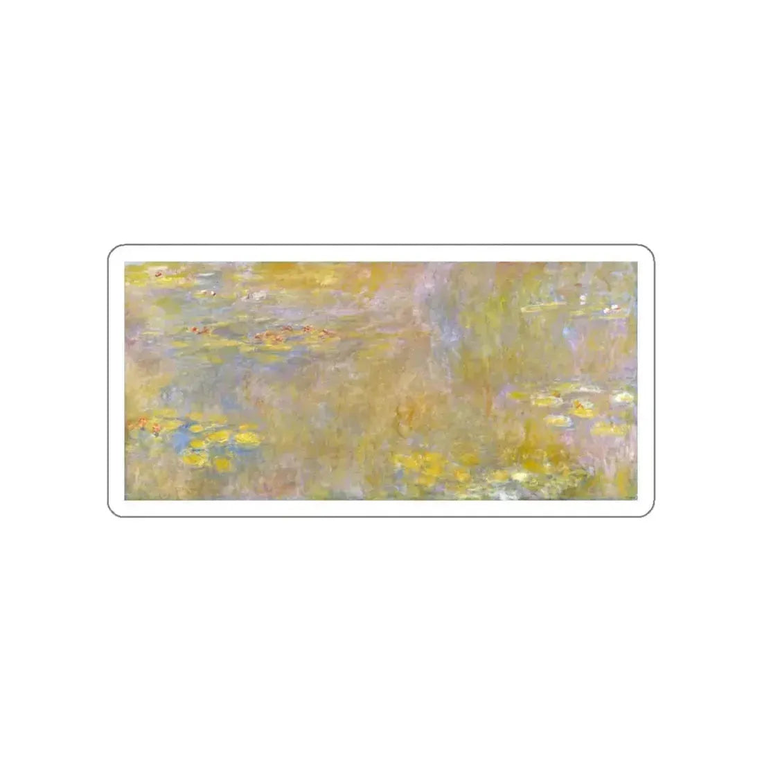 MONET, Claude - Water-Lilies 2 (Artwork) STICKER Vinyl Die-Cut Decal White Die-Cut 3 Inch - The Sticker Space