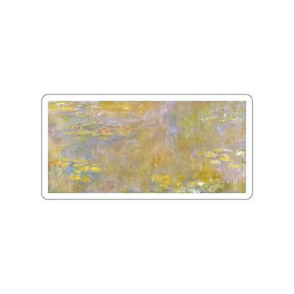 MONET, Claude - Water-Lilies 2 (Artwork) STICKER Vinyl Die-Cut Decal White Die-Cut 3 Inch - The Sticker Space