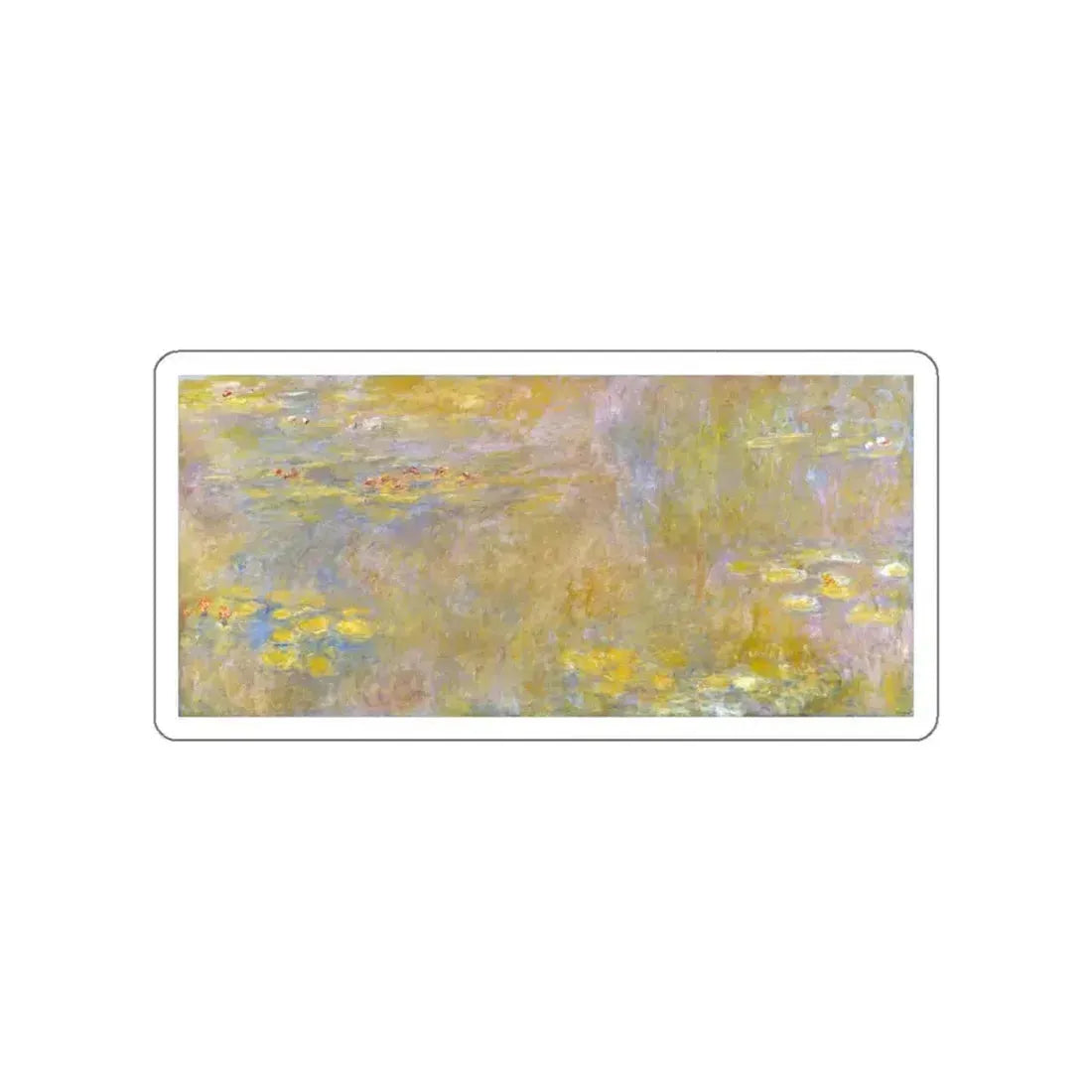 MONET, Claude - Water-Lilies 2 (Artwork) STICKER Vinyl Die-Cut Decal White Die-Cut 4 Inch - The Sticker Space