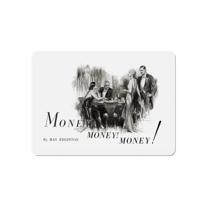 Money, Money, Money (1), Smart Set Magazine, February 1930 (Magazine Illustration) Refrigerator Magnet 6 Inch - The Sticker Space