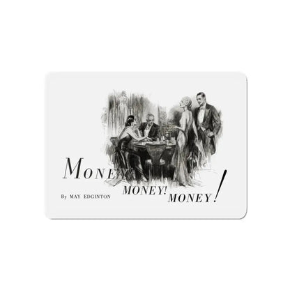 Money, Money, Money (1), Smart Set Magazine, February 1930 (Magazine Illustration) Refrigerator Magnet - The Sticker Space