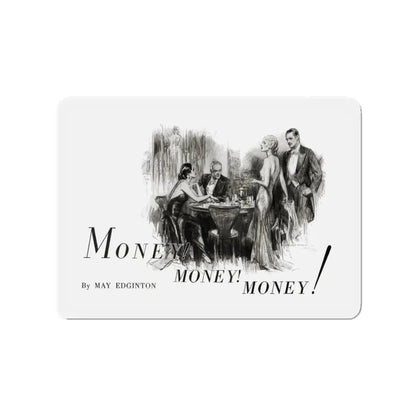 Money, Money, Money (1), Smart Set Magazine, February 1930 (Magazine Illustration) Refrigerator Magnet - The Sticker Space