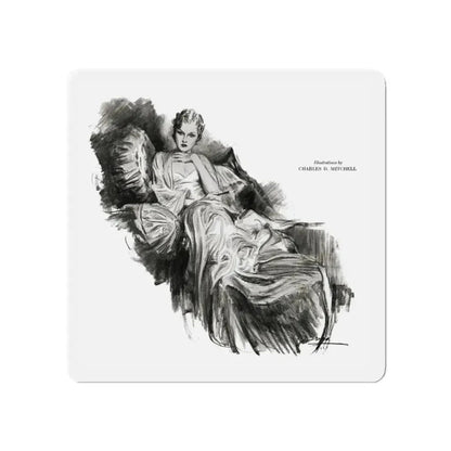 Money, Money, Money (2), Smart Set Magazine, February 1930 (Magazine Illustration) Refrigerator Magnet 5 Inch - The Sticker Space