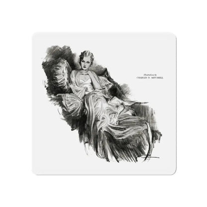 Money, Money, Money (2), Smart Set Magazine, February 1930 (Magazine Illustration) Refrigerator Magnet - The Sticker Space