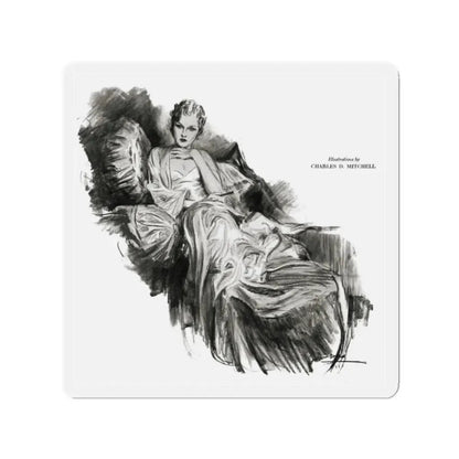 Money, Money, Money (2), Smart Set Magazine, February 1930 (Magazine Illustration) Refrigerator Magnet - The Sticker Space