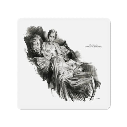 Money, Money, Money (2), Smart Set Magazine, February 1930 (Magazine Illustration) Refrigerator Magnet - The Sticker Space