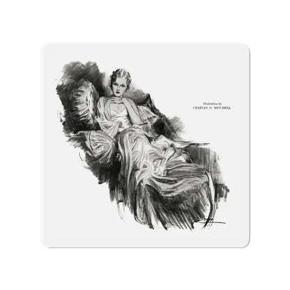 Money, Money, Money (2), Smart Set Magazine, February 1930 (Magazine Illustration) Refrigerator Magnet - The Sticker Space