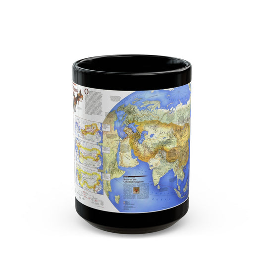 Mongol Khans and Their Legacy (1996) (Map) Black Coffee Mug-15oz-The Sticker Space