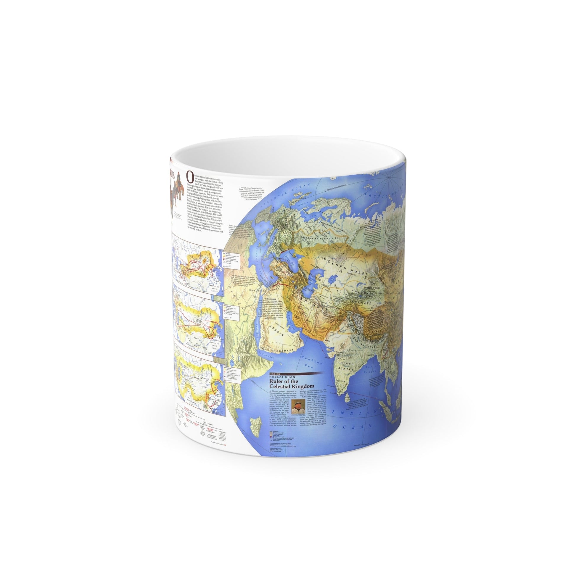 Mongol Khans and Their Legacy (1996) (Map) Color Changing Mug 11oz-11oz-The Sticker Space