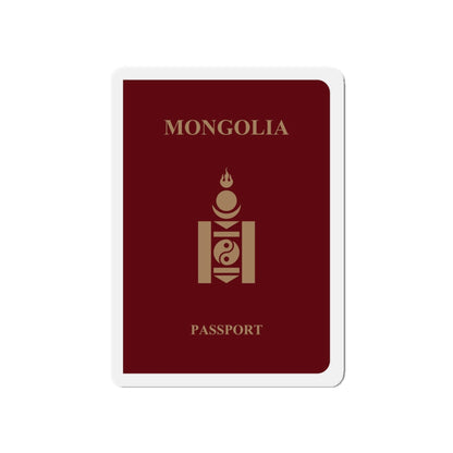 Mongolia Passport - Die-Cut Magnet-5" x 5"-The Sticker Space