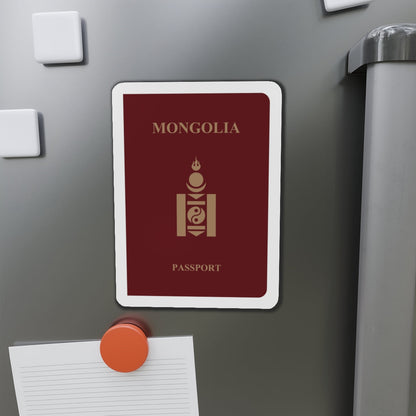 Mongolia Passport - Die-Cut Magnet-The Sticker Space