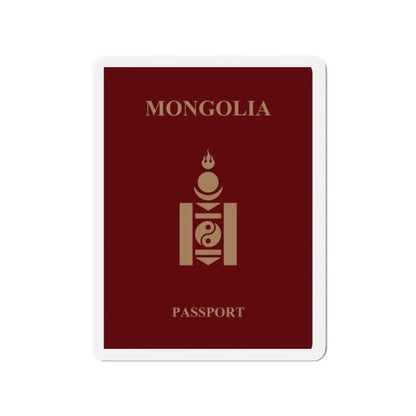 Mongolia Passport - Refrigerator Magnet 2 Inch - The Sticker Space
