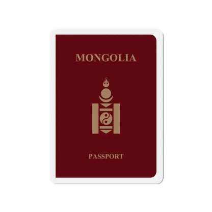 Mongolia Passport - Refrigerator Magnet 3 Inch - The Sticker Space