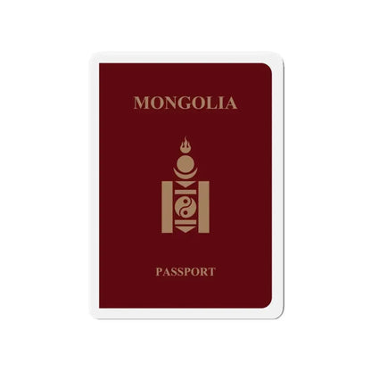 Mongolia Passport - Refrigerator Magnet 4 Inch - The Sticker Space