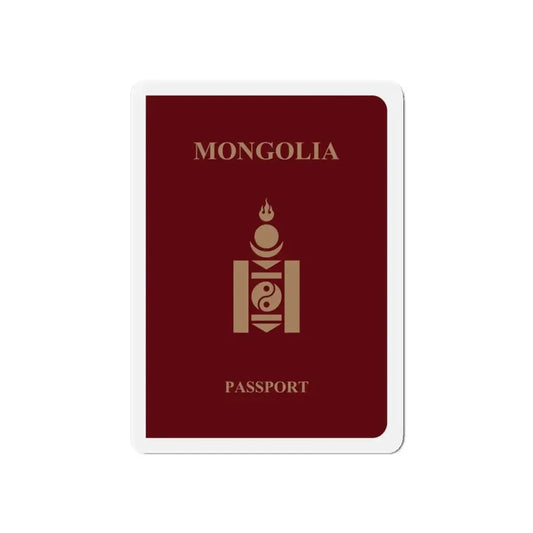 Mongolia Passport - Refrigerator Magnet 6 Inch - The Sticker Space