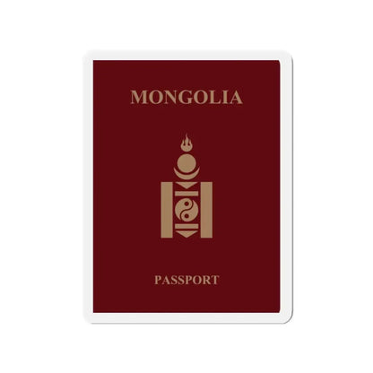 Mongolia Passport - Refrigerator Magnet - The Sticker Space