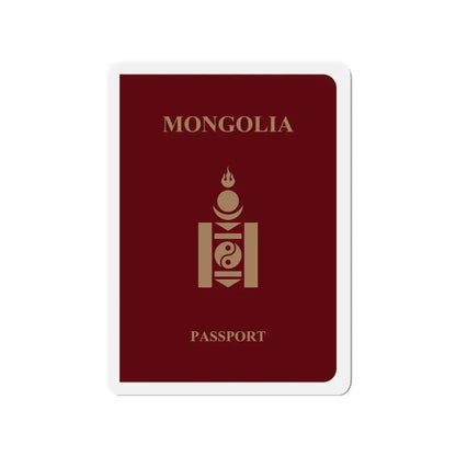 Mongolia Passport - Refrigerator Magnet - The Sticker Space