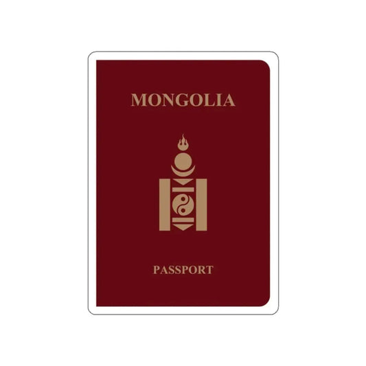 Mongolia Passport STICKER Vinyl Die-Cut Decal 2 Inch - The Sticker Space