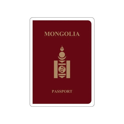 Mongolia Passport STICKER Vinyl Die-Cut Decal 3 Inch - The Sticker Space
