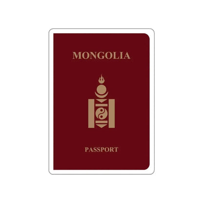 Mongolia Passport STICKER Vinyl Die-Cut Decal 5 Inch - The Sticker Space