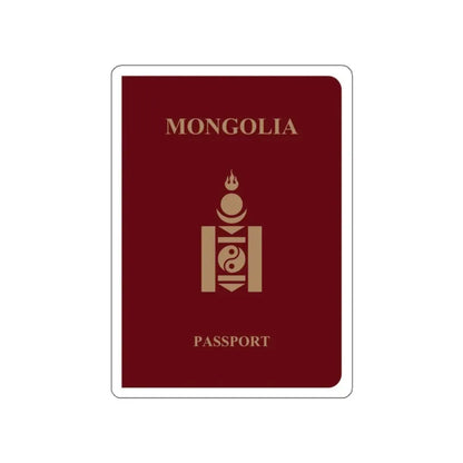Mongolia Passport STICKER Vinyl Die-Cut Decal - The Sticker Space