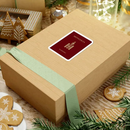 Mongolia Passport - STICKER Vinyl Kiss-Cut Decal - The Sticker Space