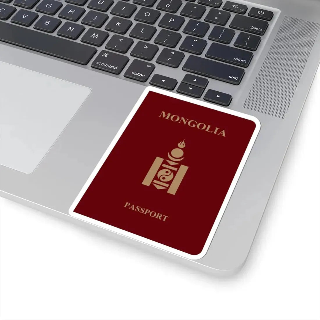 Mongolia Passport - STICKER Vinyl Kiss-Cut Decal - The Sticker Space