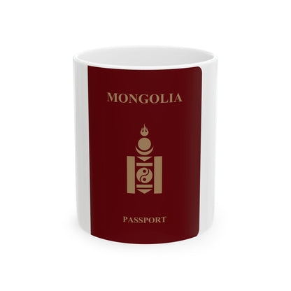 Mongolia Passport - White Coffee Mug