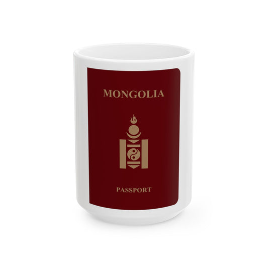 Mongolia Passport - White Coffee Mug