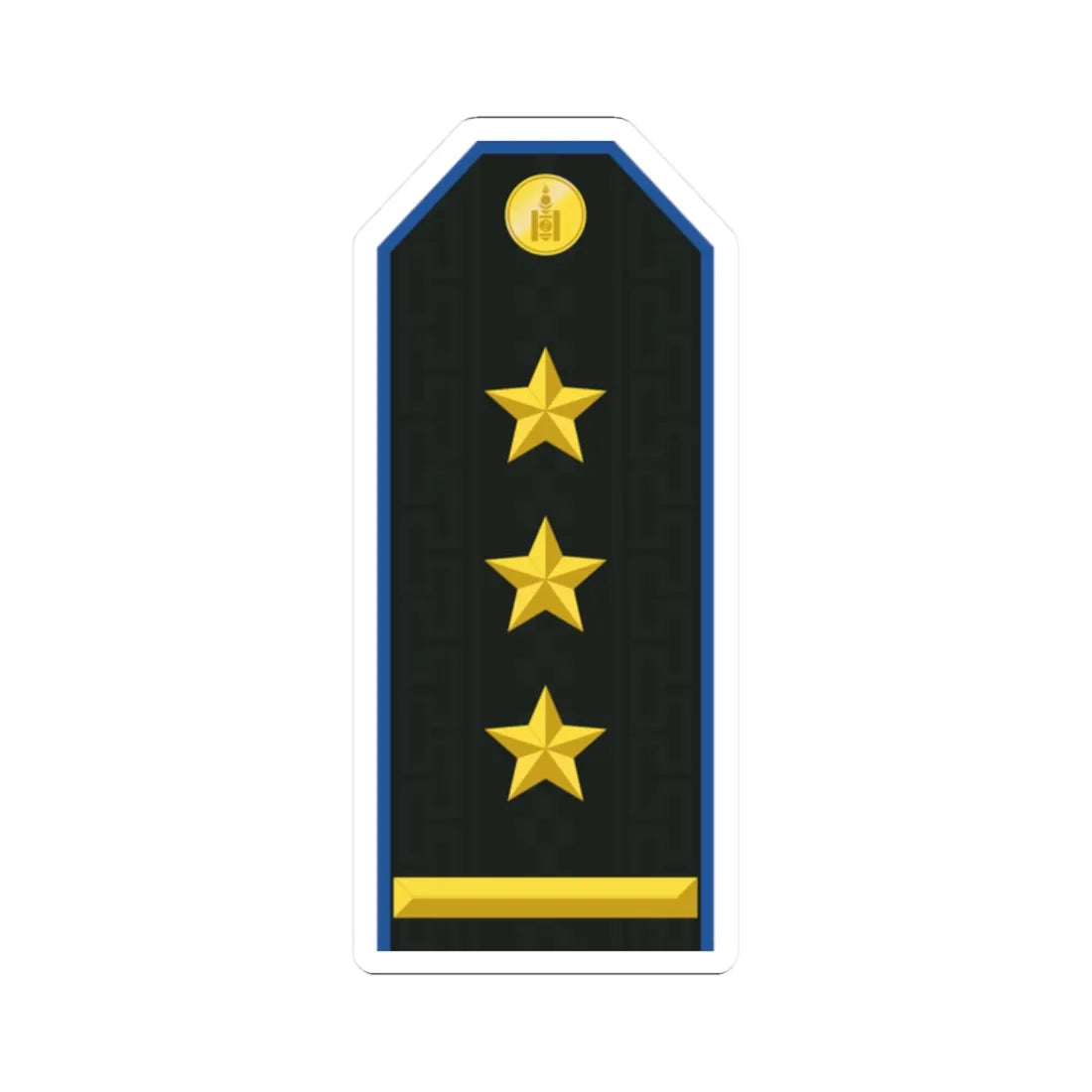 Mongolian Air force COL service (Mongolia) (Military Rank) STICKER Vinyl Kiss-Cut Decal 2 Inch White - The Sticker Space