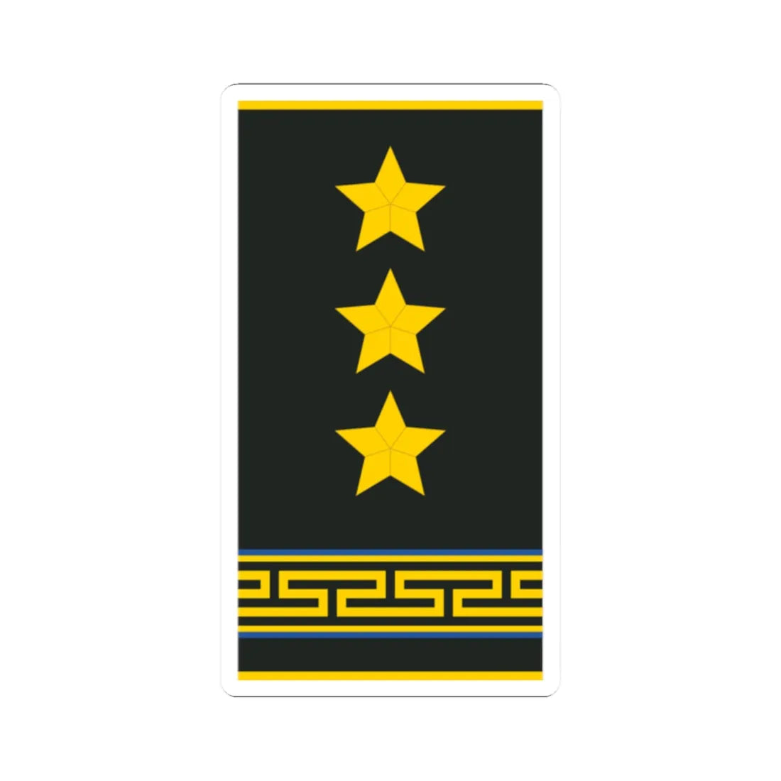 Mongolian Air force COL shirt (Mongolia) (Military Rank) STICKER Vinyl Kiss-Cut Decal 2 Inch White - The Sticker Space