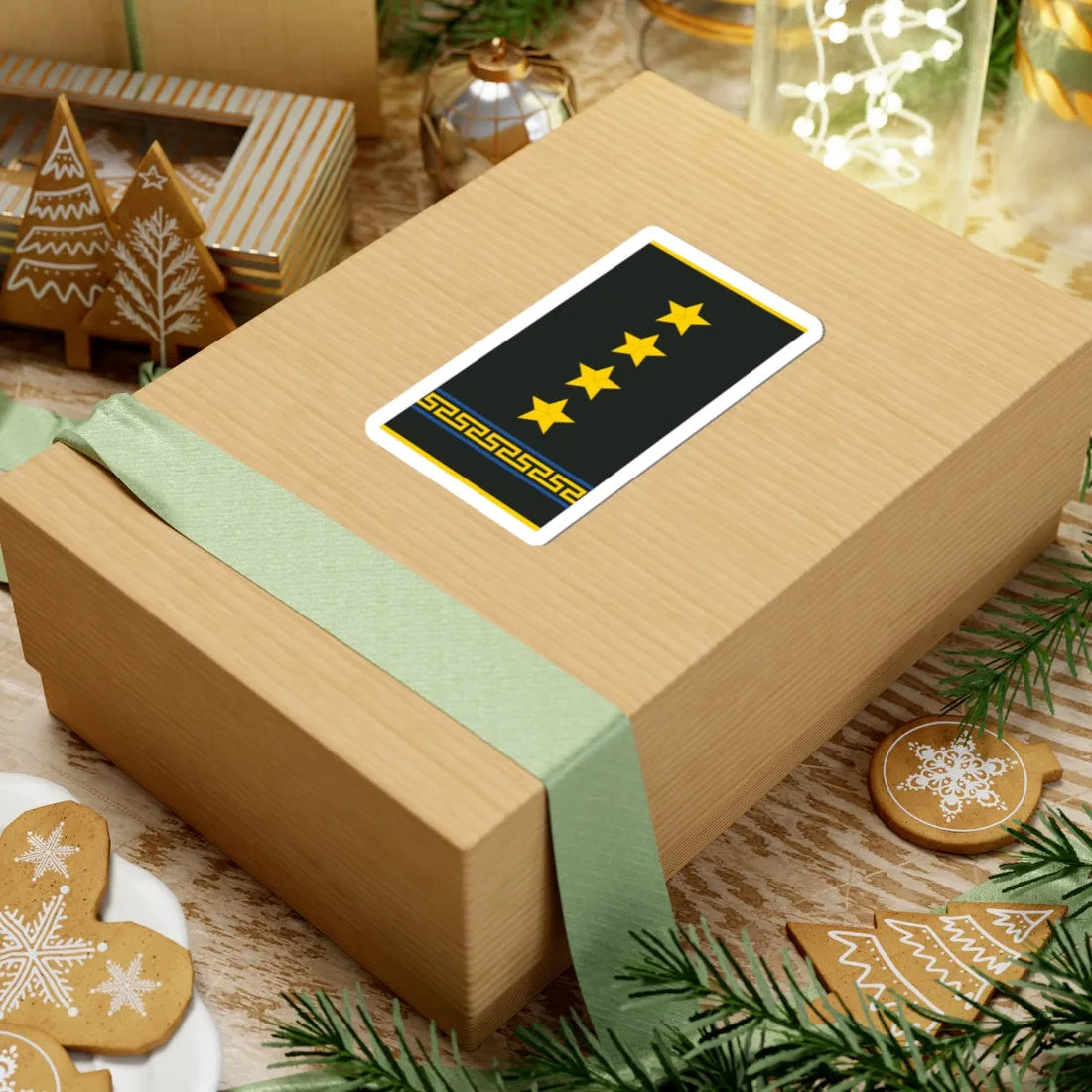 Mongolian Air force CPT shirt (Mongolia) (Military Rank) STICKER Vinyl Kiss-Cut Decal - The Sticker Space