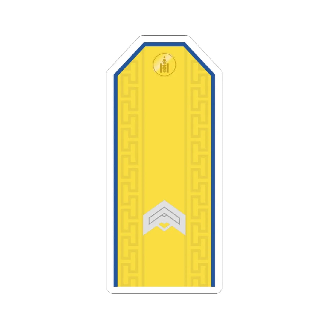 Mongolian Air force JSG parade (Mongolia) (Military Rank) STICKER Vinyl Kiss-Cut Decal 3 Inch White - The Sticker Space