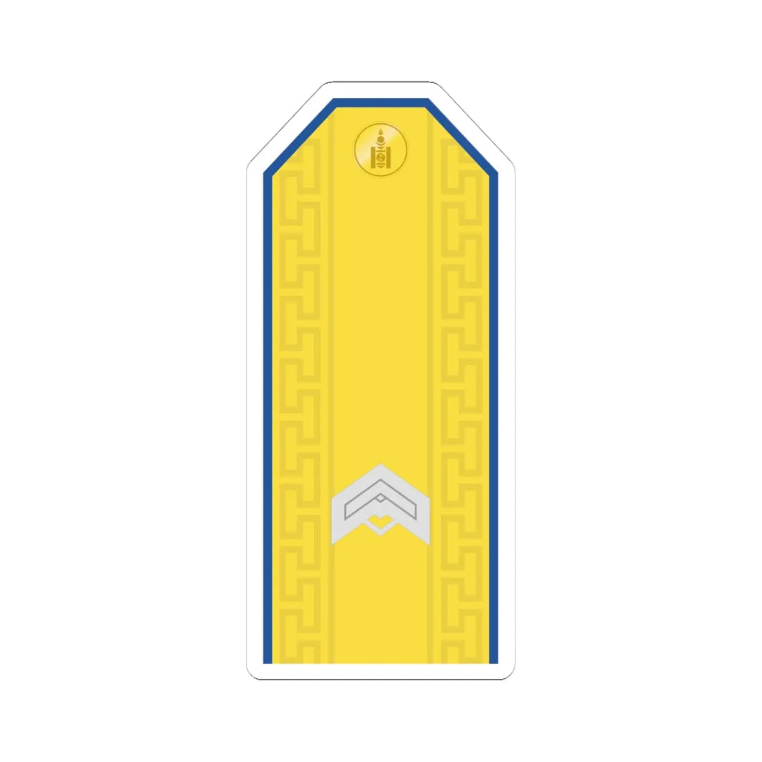 Mongolian Air force JSG parade (Mongolia) (Military Rank) STICKER Vinyl Kiss-Cut Decal 4 Inch White - The Sticker Space