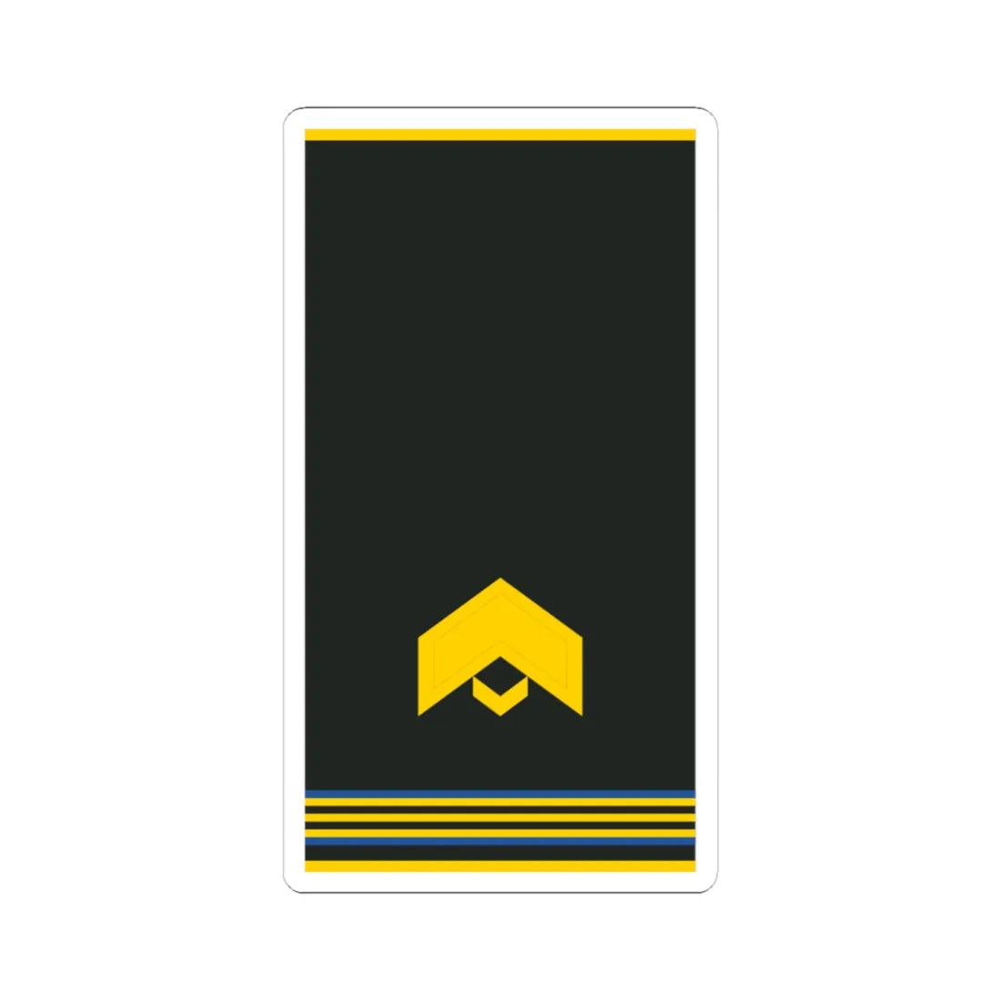 Mongolian Air force JSG shirt (Mongolia) (Military Rank) STICKER Vinyl Kiss-Cut Decal 3 Inch White - The Sticker Space