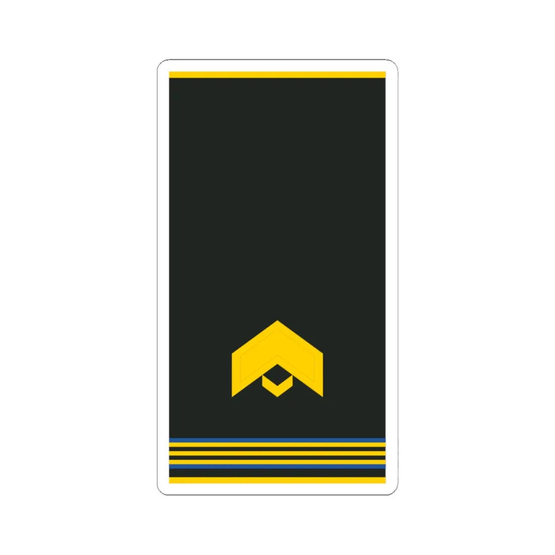 Mongolian Air force JSG shirt (Mongolia) (Military Rank) STICKER Vinyl Kiss-Cut Decal 6 Inch White - The Sticker Space