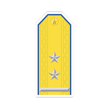 Mongolian Air force LTC parade (Mongolia) (Military Rank) STICKER Vinyl Kiss-Cut Decal 3 Inch White - The Sticker Space