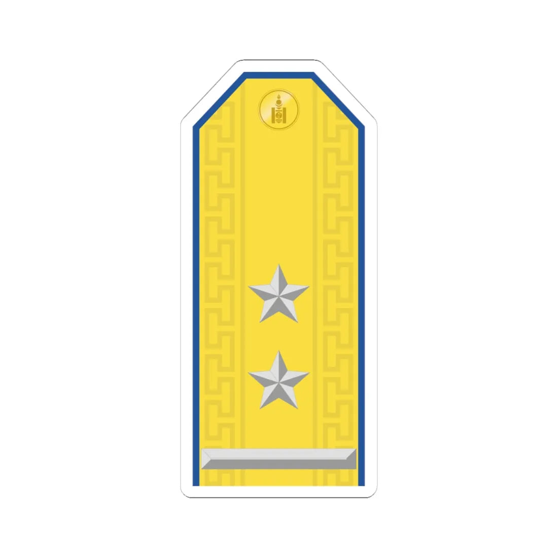 Mongolian Air force LTC parade (Mongolia) (Military Rank) STICKER Vinyl Kiss-Cut Decal 4 Inch White - The Sticker Space