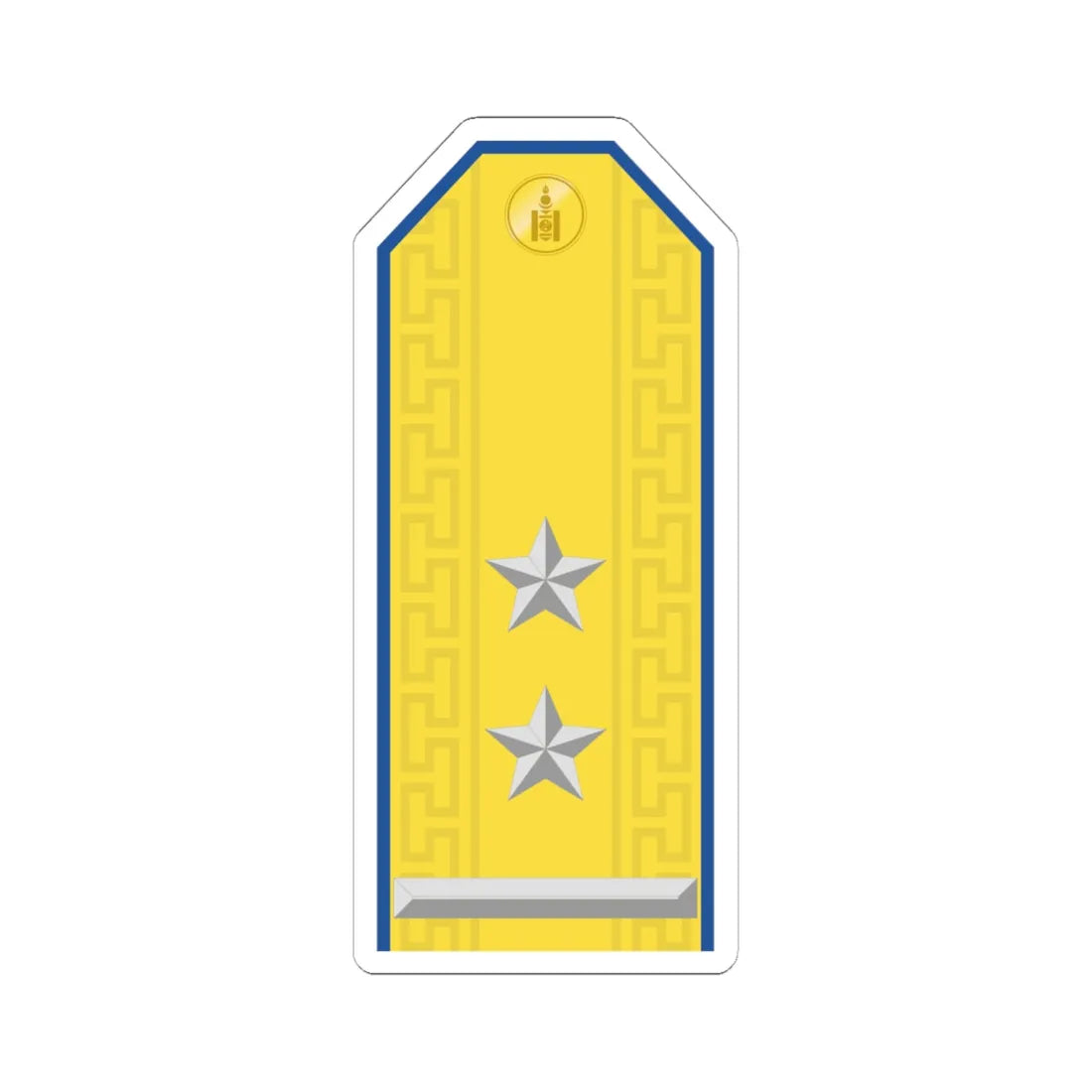 Mongolian Air force LTC parade (Mongolia) (Military Rank) STICKER Vinyl Kiss-Cut Decal 6 Inch White - The Sticker Space