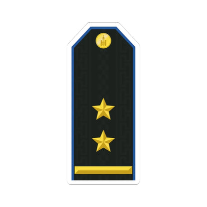 Mongolian Air force LTC service (Mongolia) (Military Rank) STICKER Vinyl Kiss-Cut Decal 3 Inch White - The Sticker Space