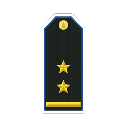 Mongolian Air force LTC service (Mongolia) (Military Rank) STICKER Vinyl Kiss-Cut Decal 4 Inch White - The Sticker Space