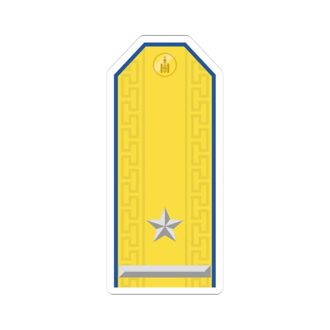 Mongolian Air force MAJ parade (Mongolia) (Military Rank) STICKER Vinyl Kiss-Cut Decal 3 Inch White - The Sticker Space