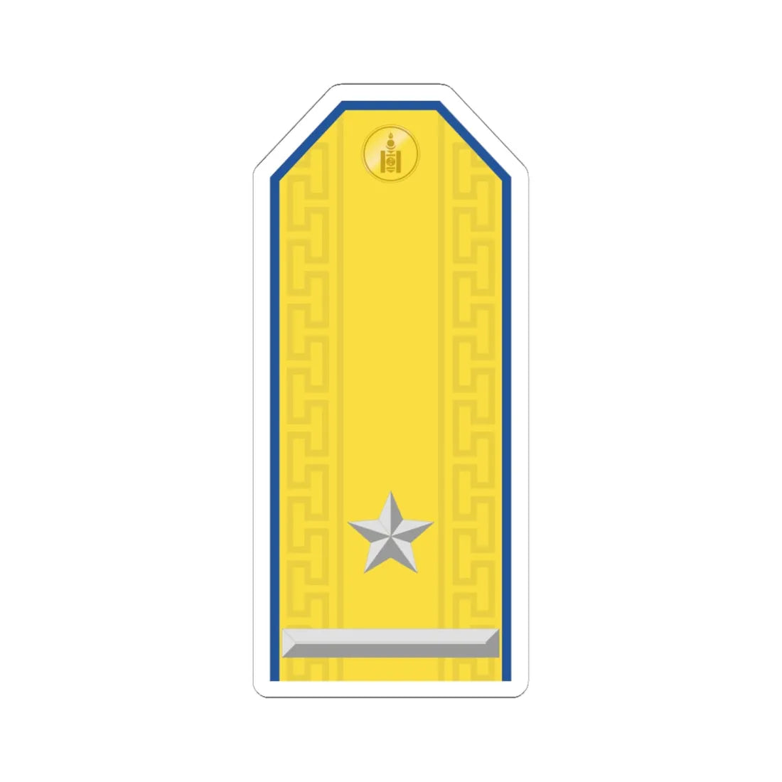 Mongolian Air force MAJ parade (Mongolia) (Military Rank) STICKER Vinyl Kiss-Cut Decal 6 Inch White - The Sticker Space